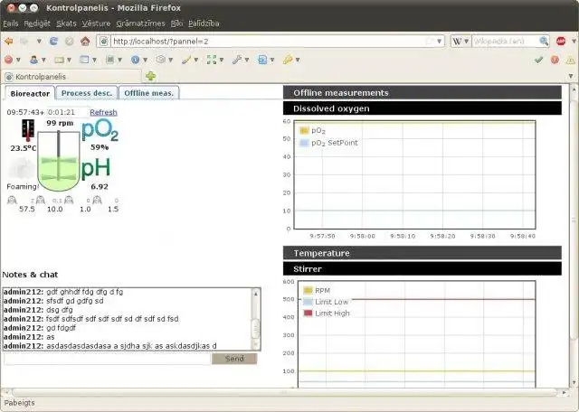 Download web tool or web app Open Bioprocess Monitor to run in Windows online over Linux online