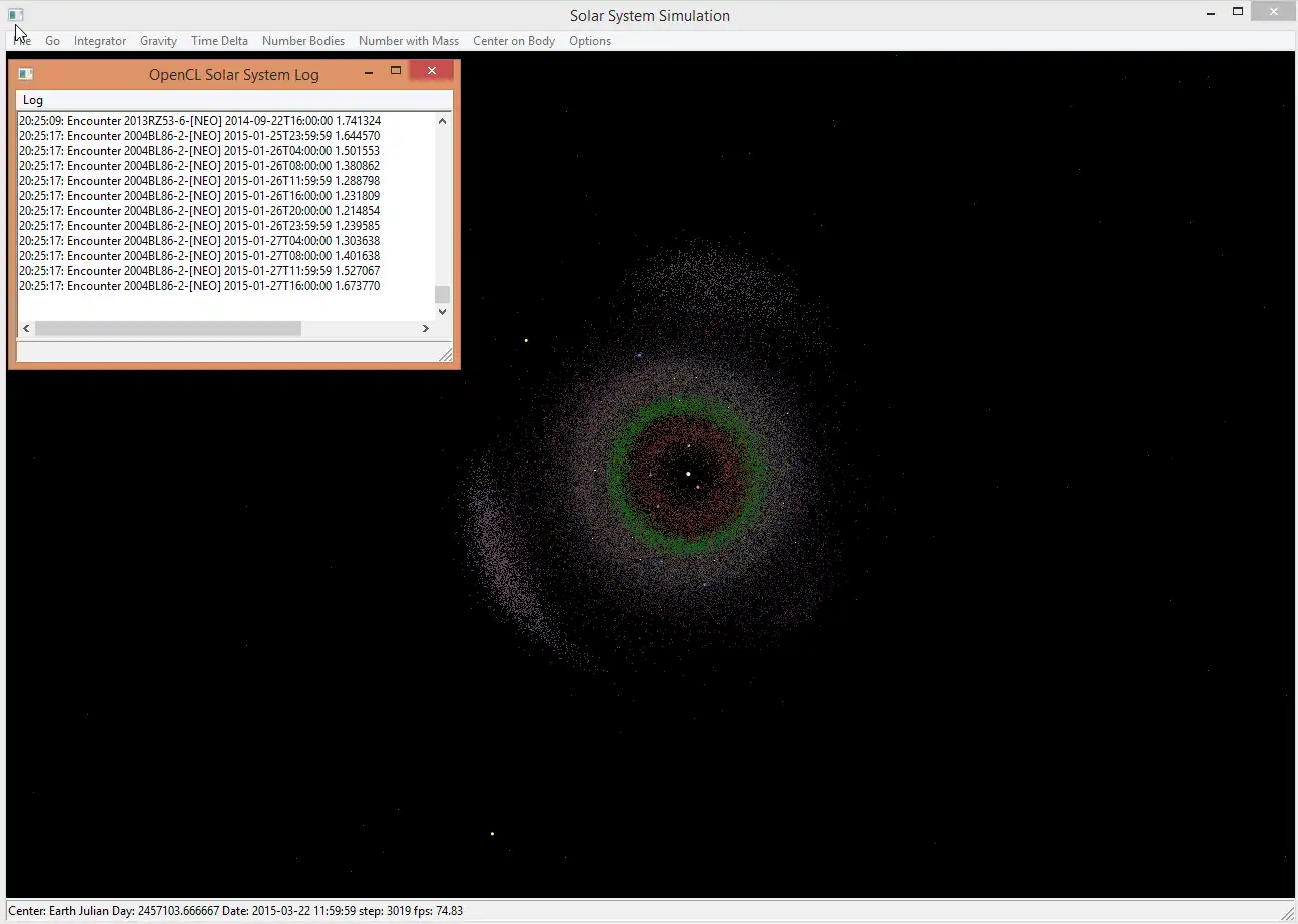 Descărcați instrumentul web sau aplicația web OpenCL(tm) Solar System Simulation