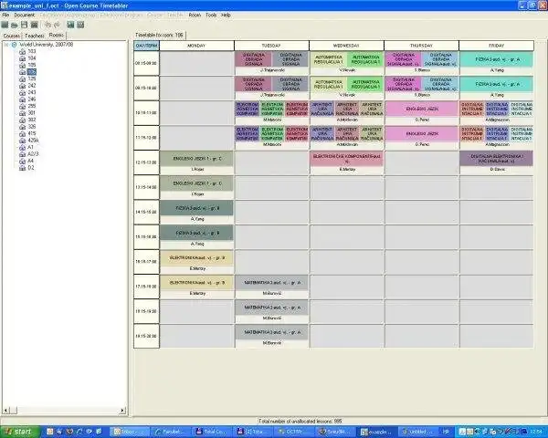 Download web tool or web app Open Course Timetabler