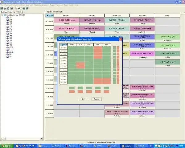 Télécharger l'outil Web ou l'application Web Open Course Timetabler