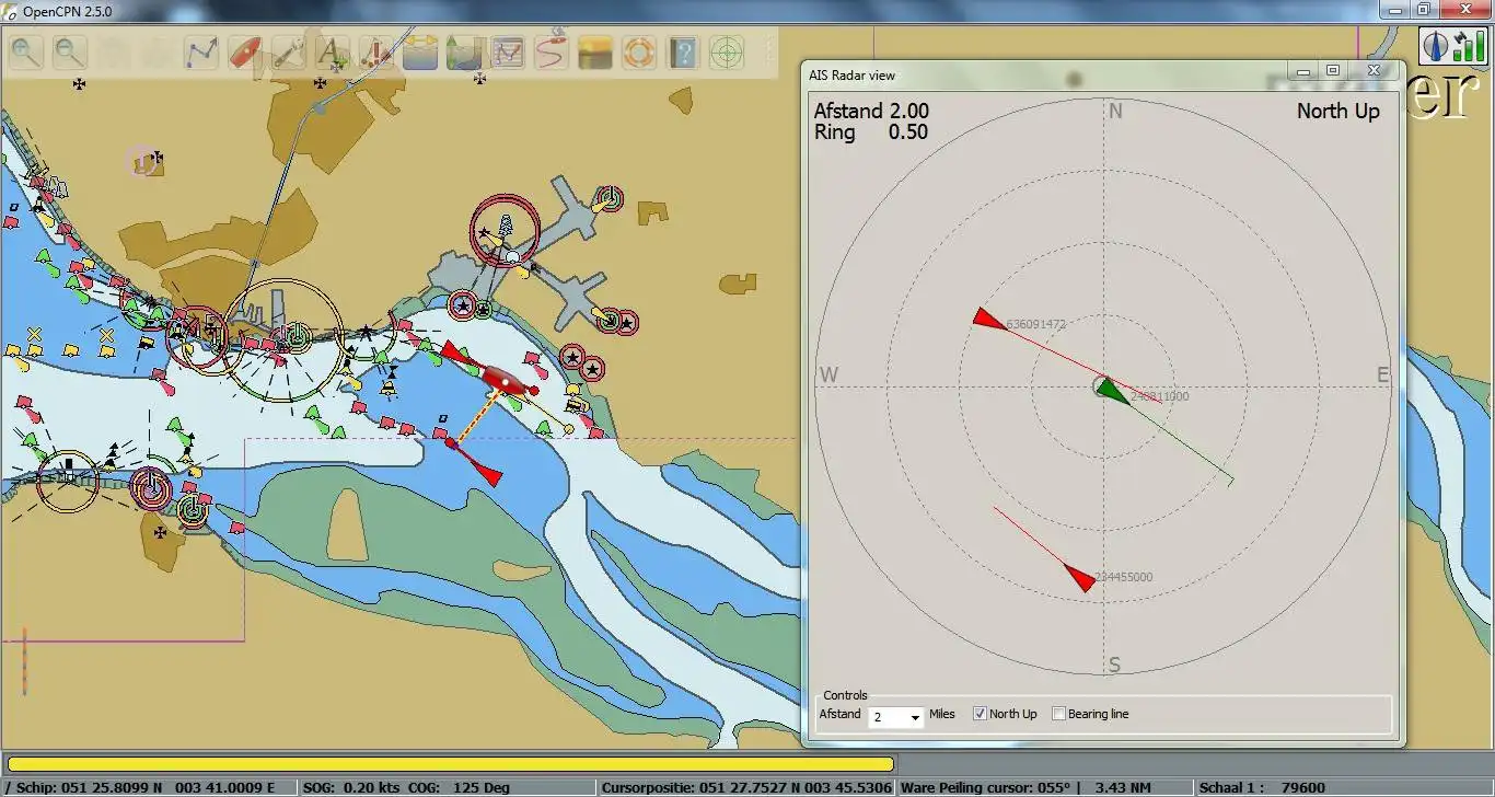 Download web tool or web app OpenCPN AIS radar view plugin to run in Linux online