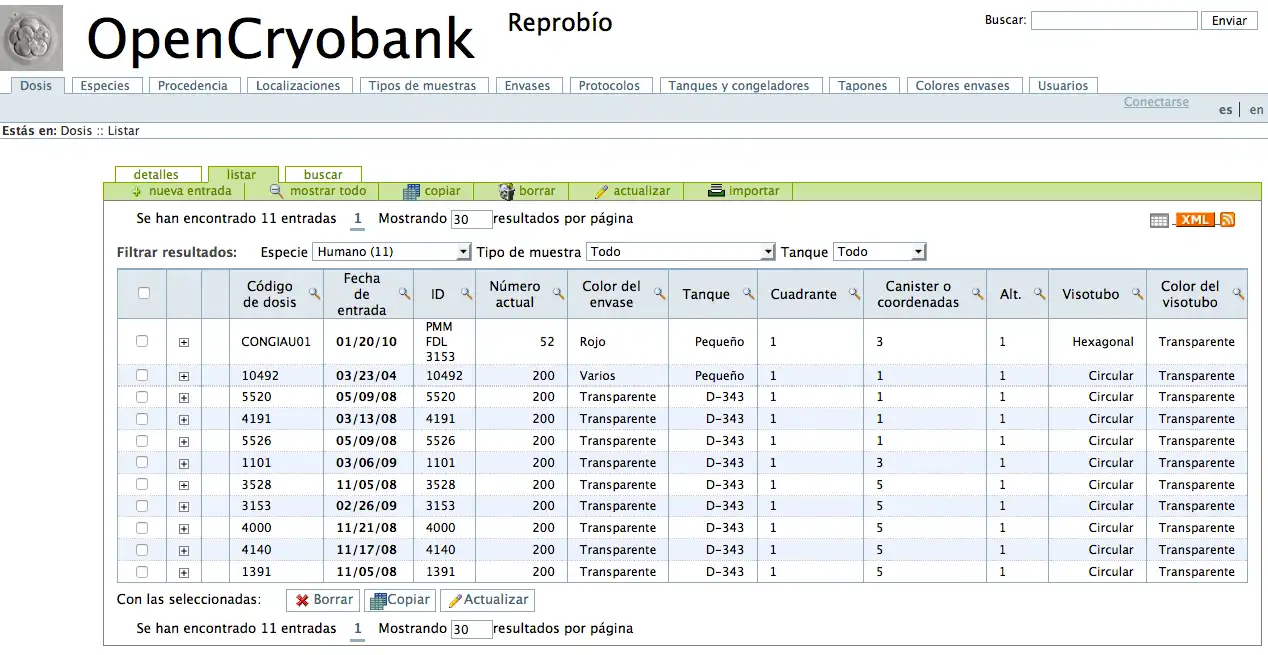 Scarica lo strumento web o l'app web OpenCryobank