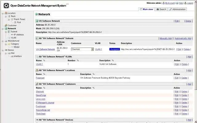 Descărcați instrumentul web sau aplicația web OpenDataCenter Network Management System