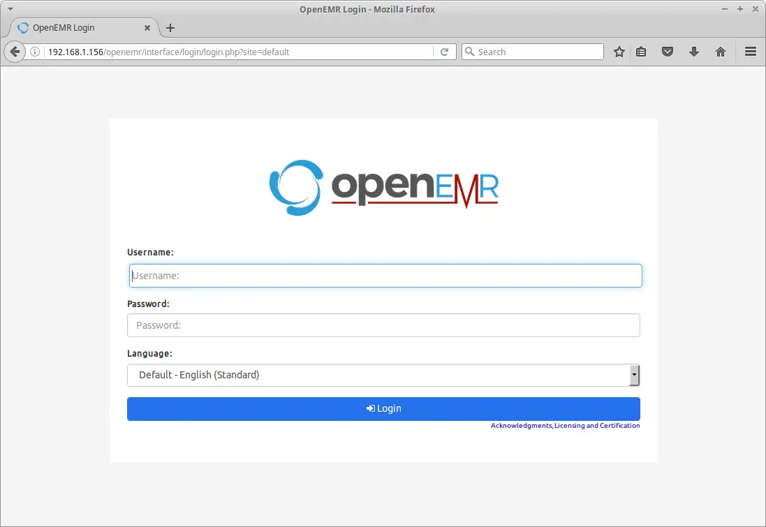Download web tool or web app OpenEMR