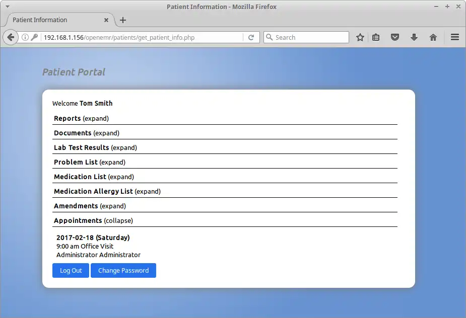 Download web tool or web app OpenEMR to run in Windows online over Linux online