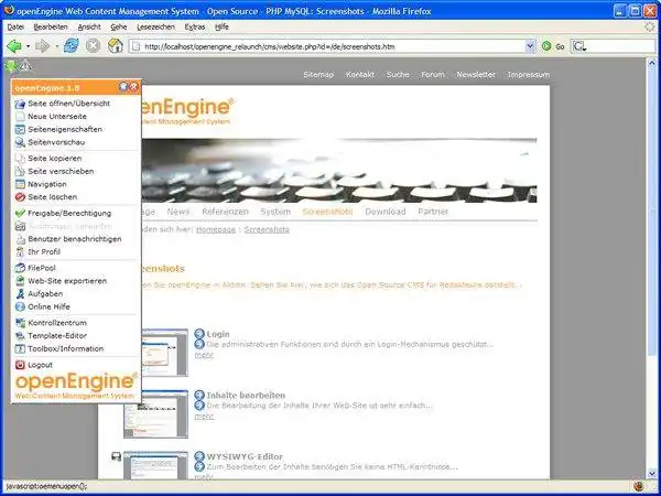 Download webtool of webapp openEngine