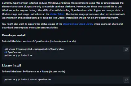 Download web tool or web app OpenFermion
