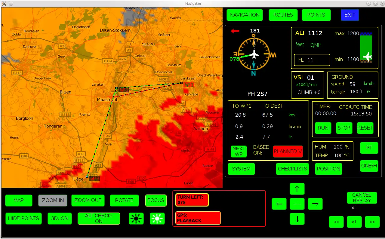 Laden Sie das Web-Tool oder die Web-App OpenFlightNav herunter