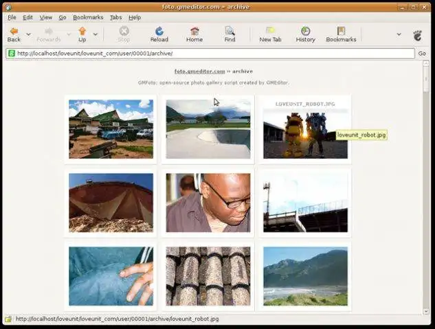 Download web tool or web app OpenFoto | open-source photo gallery