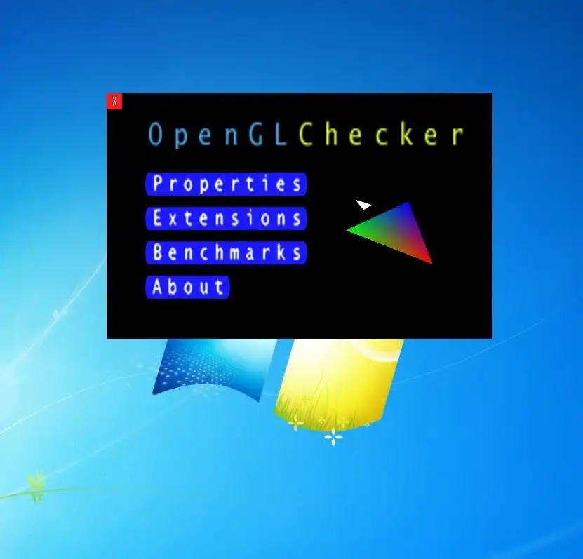 Download web tool or web app OpenGLChecker