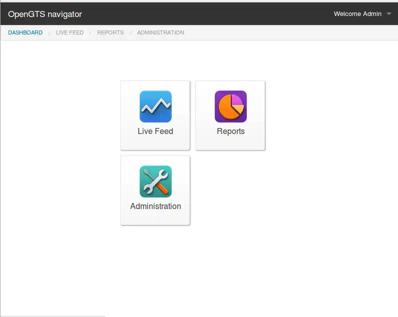 Download web tool or web app OpenGTS Navigator to run in Linux online