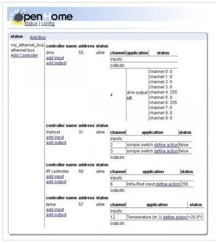 Download web tool or web app Open-Home - free home automation