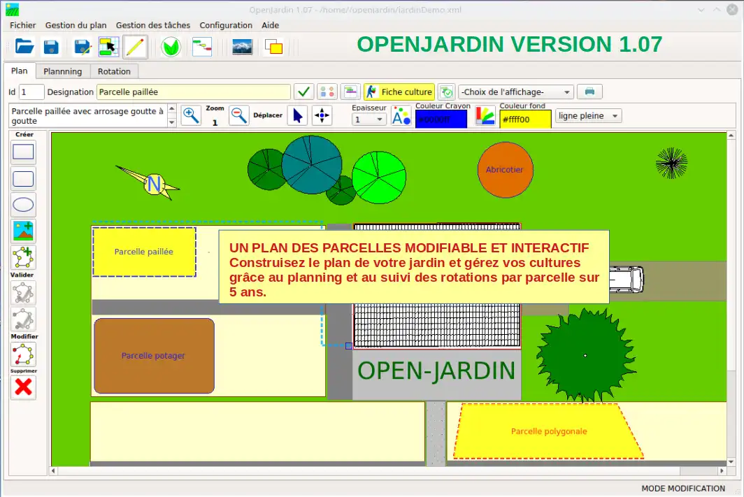 Download web tool or web app openjardin
