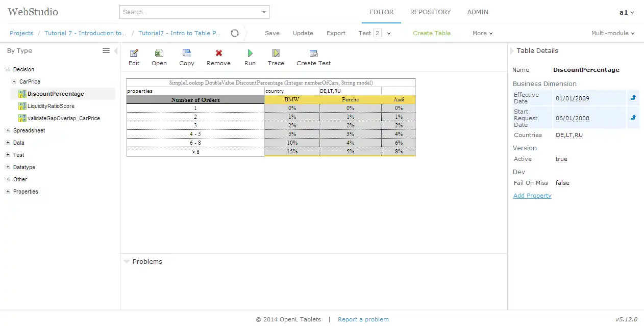 Download web tool or web app OpenL Tablets