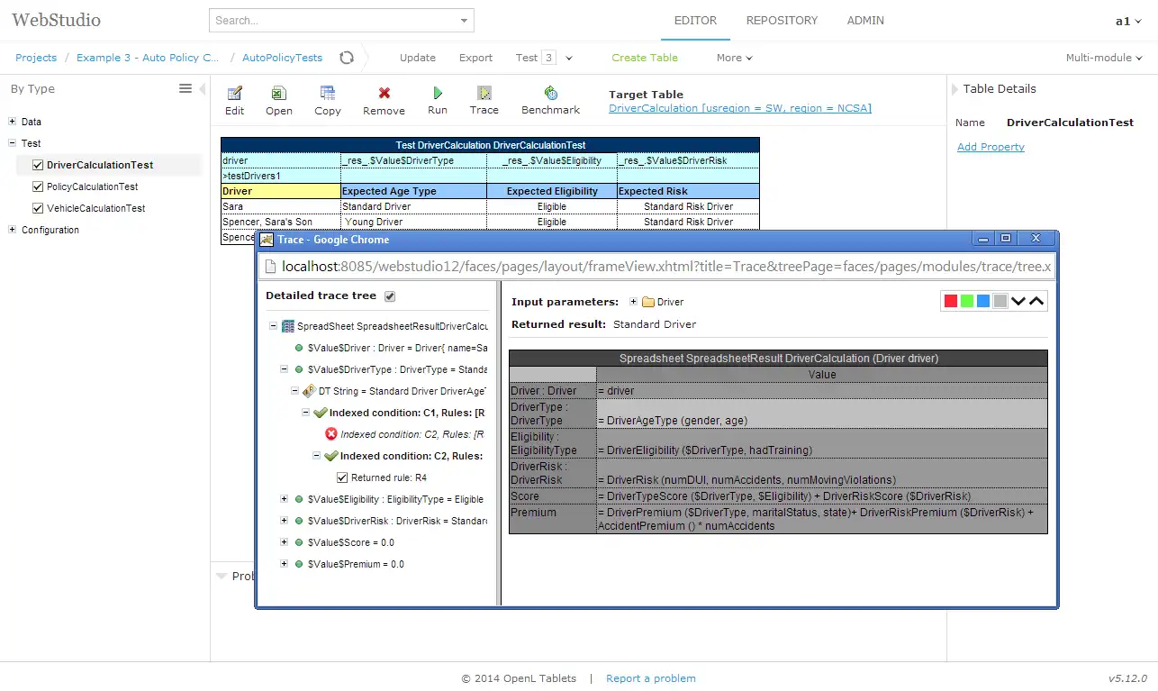 Descargue la herramienta web o la aplicación web OpenL Tablets