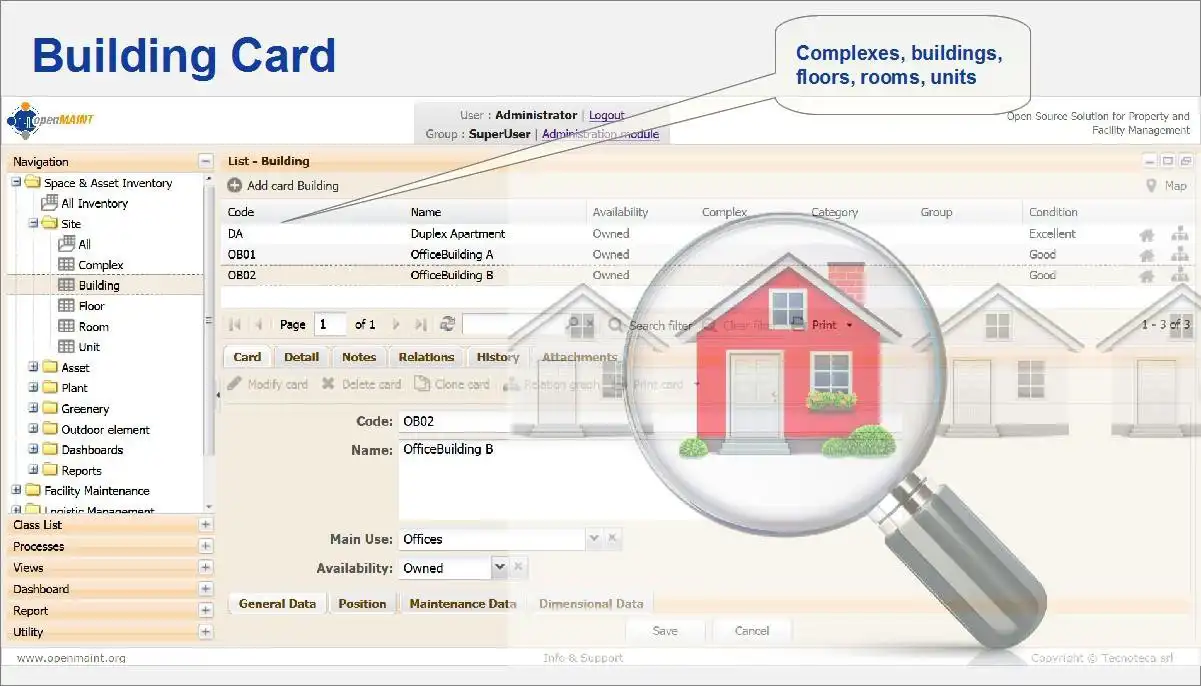 Download webtool of webapp openMAINT