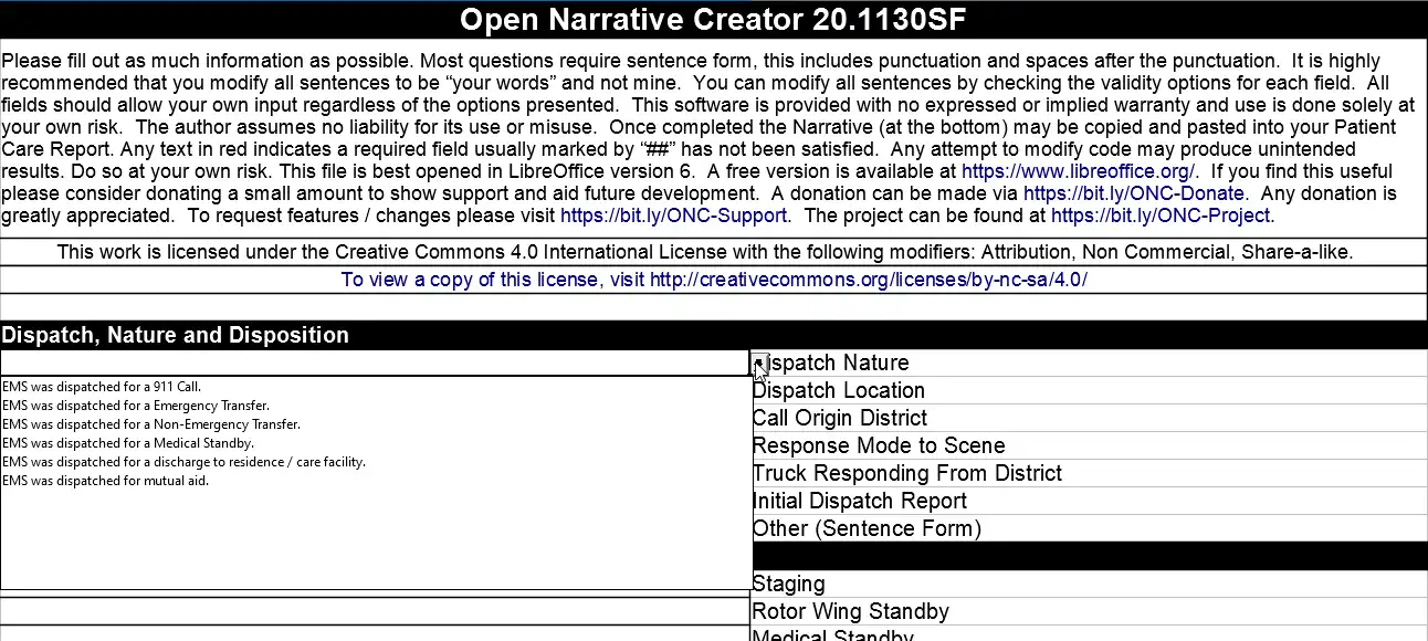 Download web tool or web app Open Narrative Creator