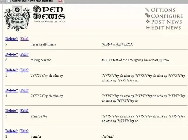 下载网络工具或网络应用程序 OpenNews 新闻管理系统