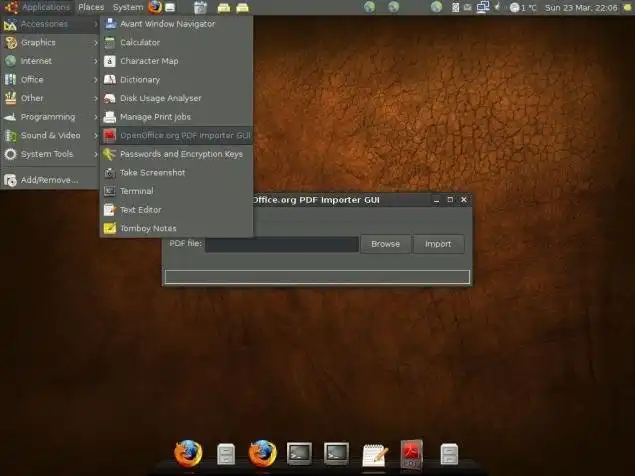 Download web tool or web app OpenOffice.org PDF Importer
