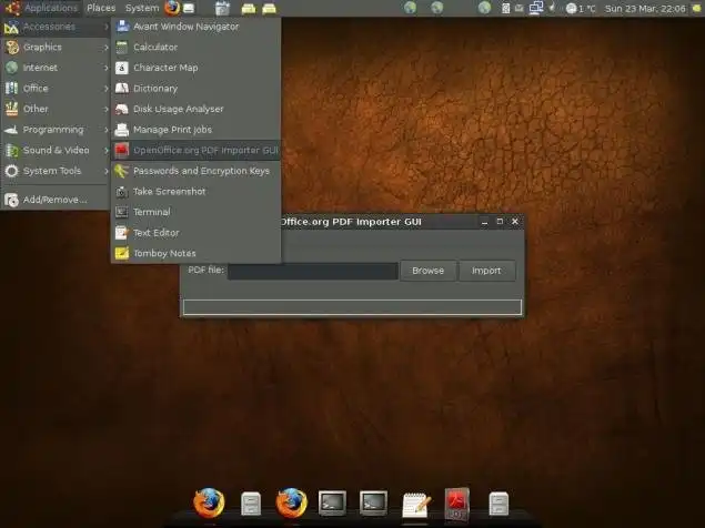 Unduh alat web atau aplikasi web OpenOffice.org PDF Importer
