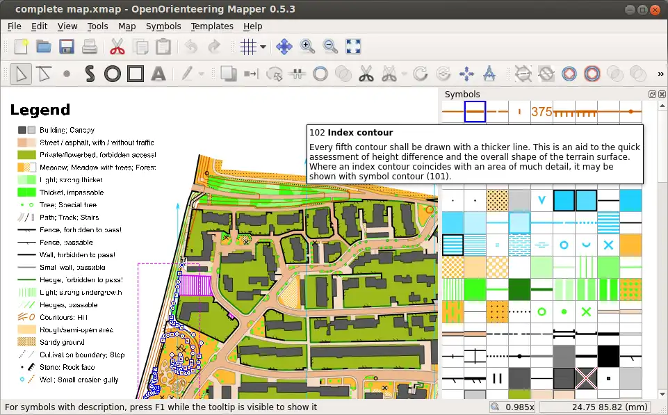 Download web tool or web app OpenOrienteering to run in Windows online over Linux online