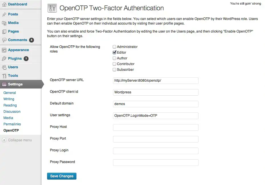 Download web tool or web app OpenOTP Authentication Plugin Wordpress