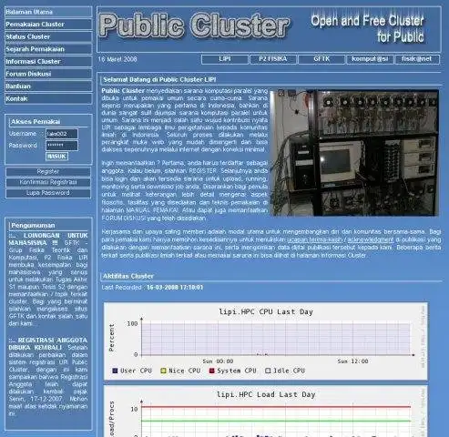 Download web tool or web app openPC : Toolkit for Public Cluster
