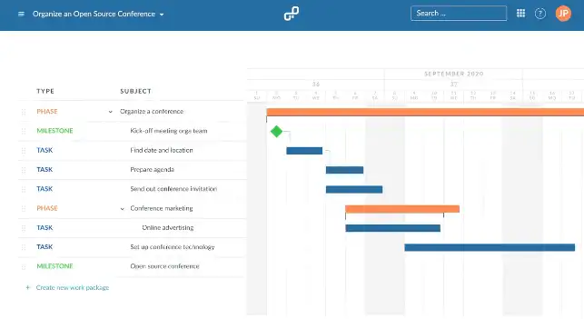 ওয়েব টুল বা ওয়েব অ্যাপ OpenProject ডাউনলোড করুন