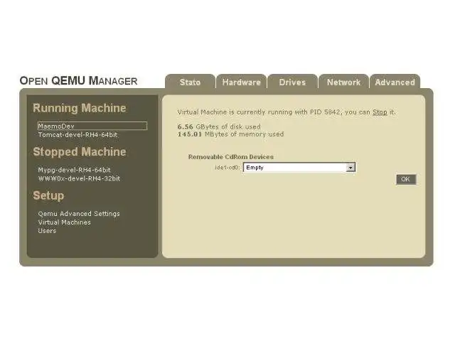 ดาวน์โหลดเครื่องมือเว็บหรือเว็บแอป เปิด QEMU Manager