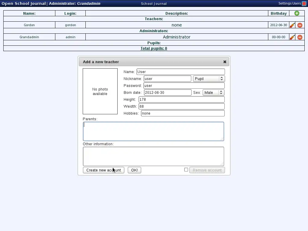 ابزار وب یا برنامه وب Open School Journal را دانلود کنید