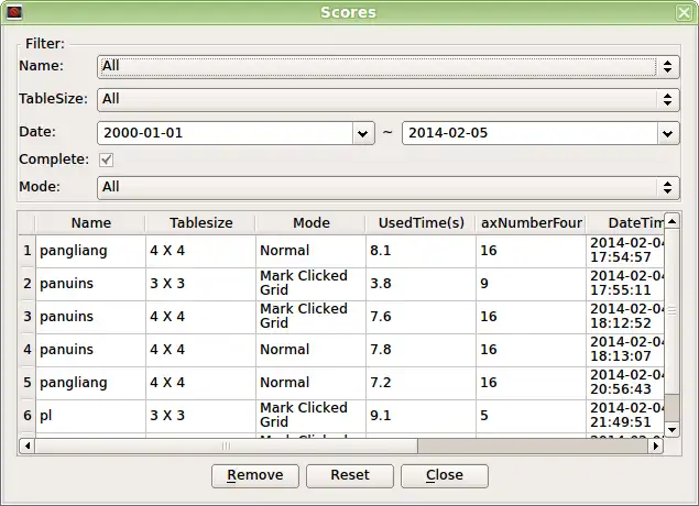 Download web tool or web app Open Schulte table
