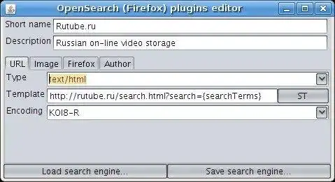 Download webtool of webapp OpenSearch Editor