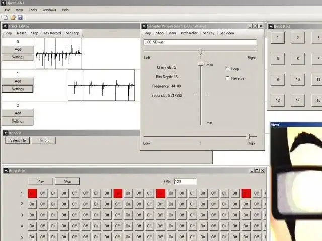 Download web tool or web app OpenSebJ - Realtime Audio Sample Mixing