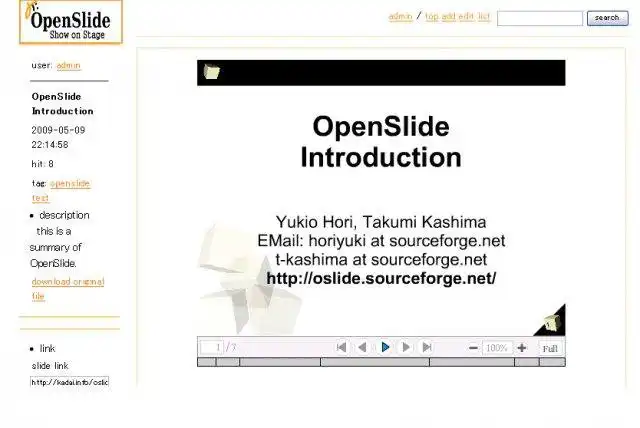Download web tool or web app OpenSlide