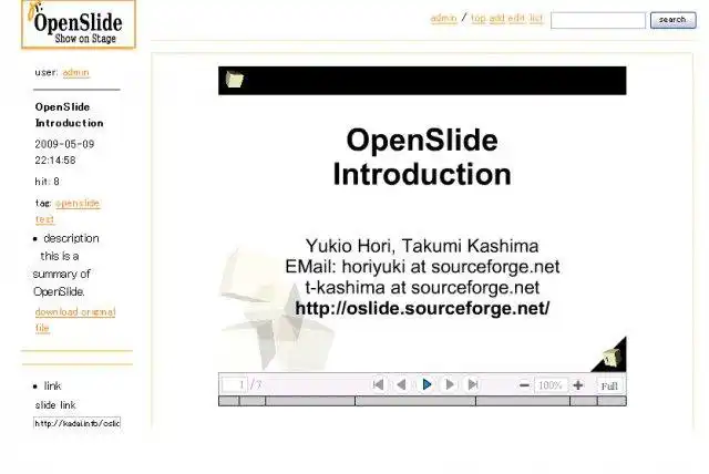 Muat turun alat web atau aplikasi web OpenSlide