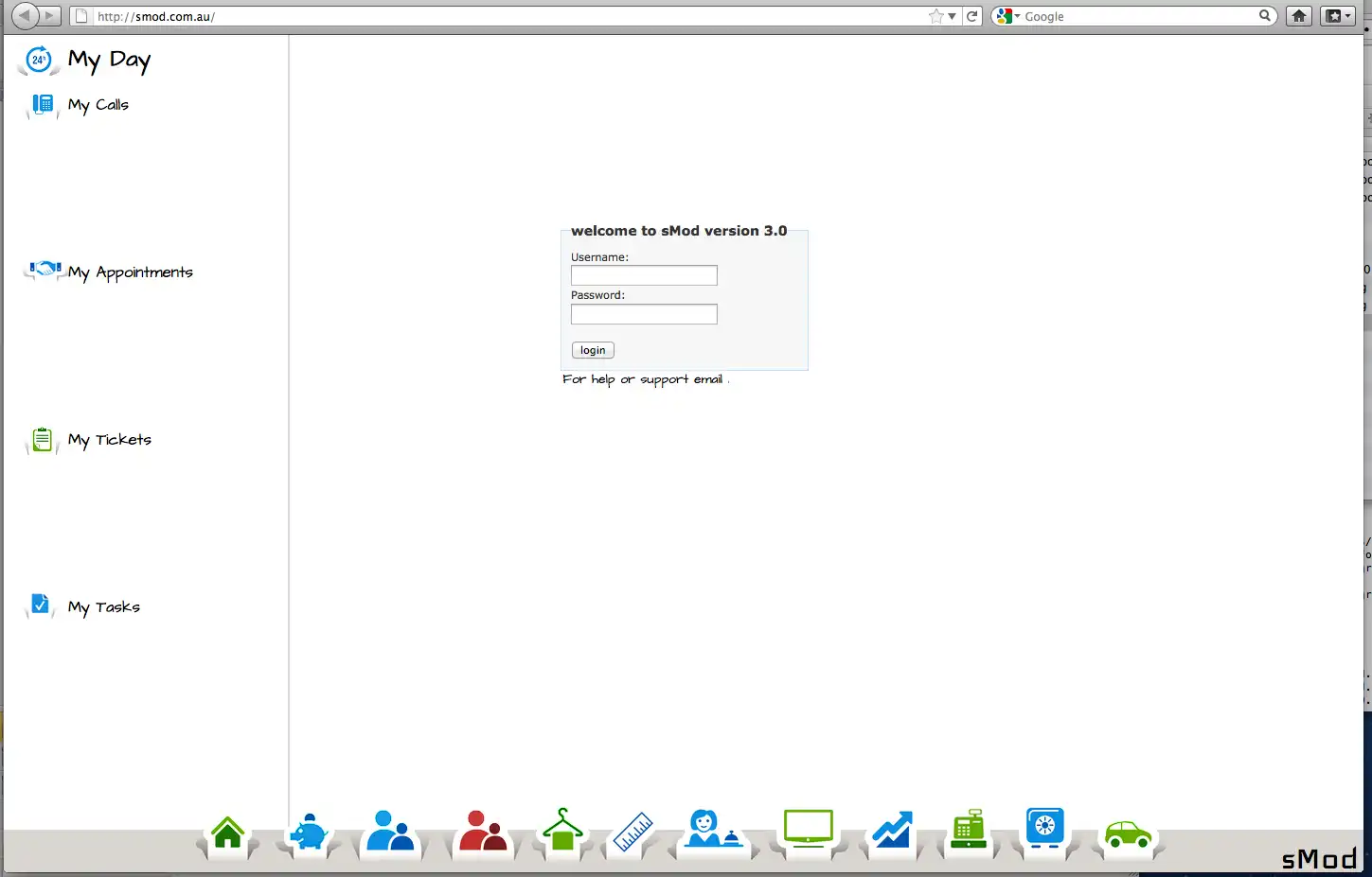 Download web tool or web app opensMod