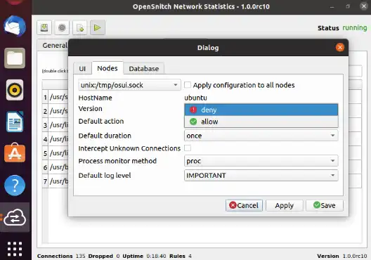 Download webtool of webapp OpenSnitch