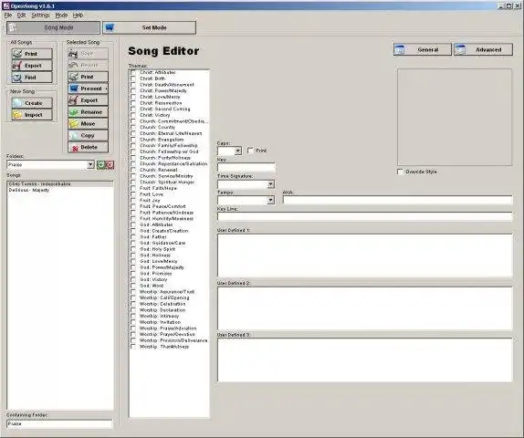 Download web tool or web app OpenSong