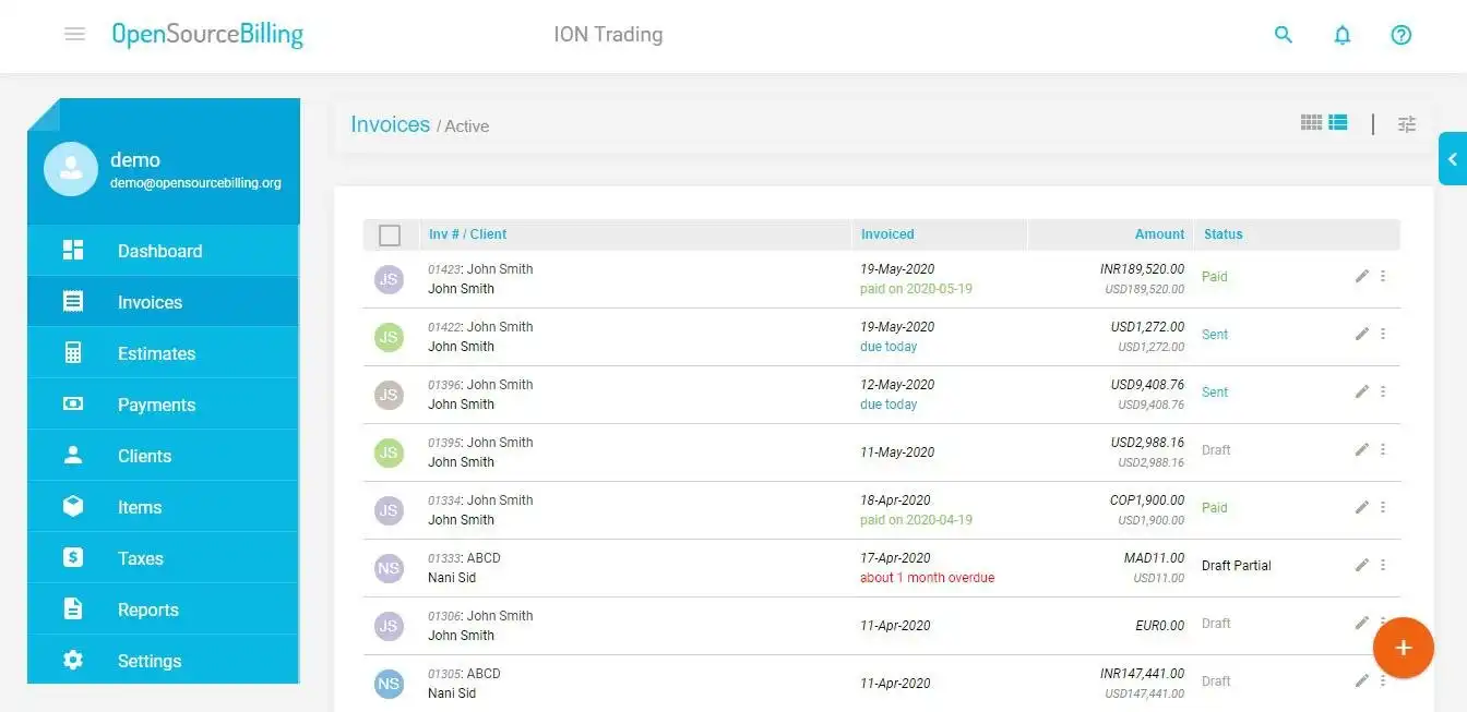 Télécharger l'outil Web ou l'application Web OpenSourceBilling