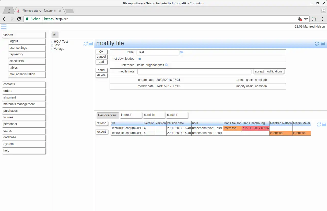 Descargue la herramienta web o la aplicación web Open Source ERP