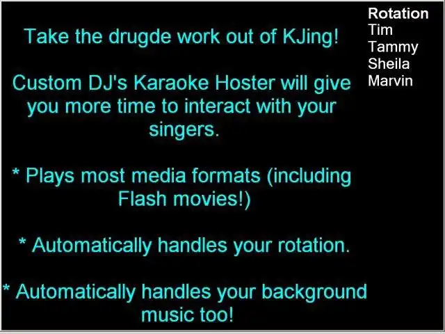 Download web tool or web app Open Source Karaoke Show Hoster
