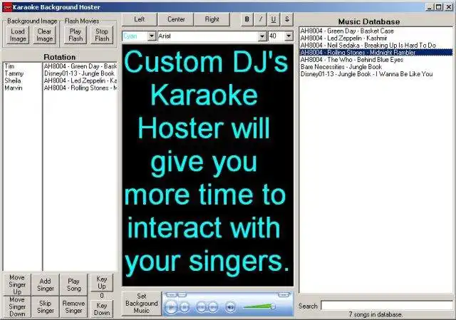 Download web tool or web app Open Source Karaoke Show Hoster
