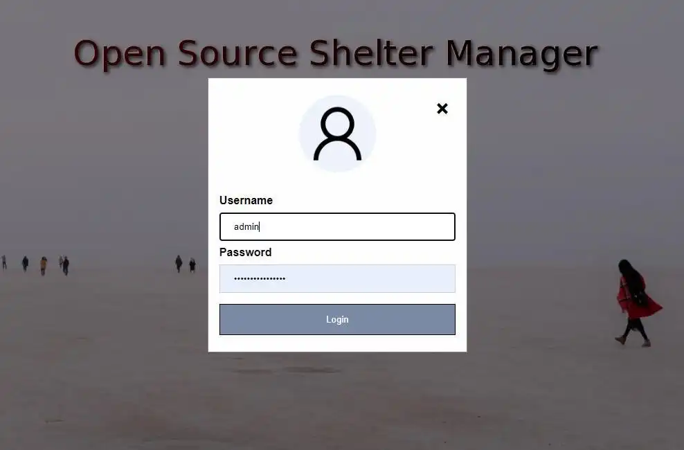 Download web tool or web app Open Source Shelter Manager