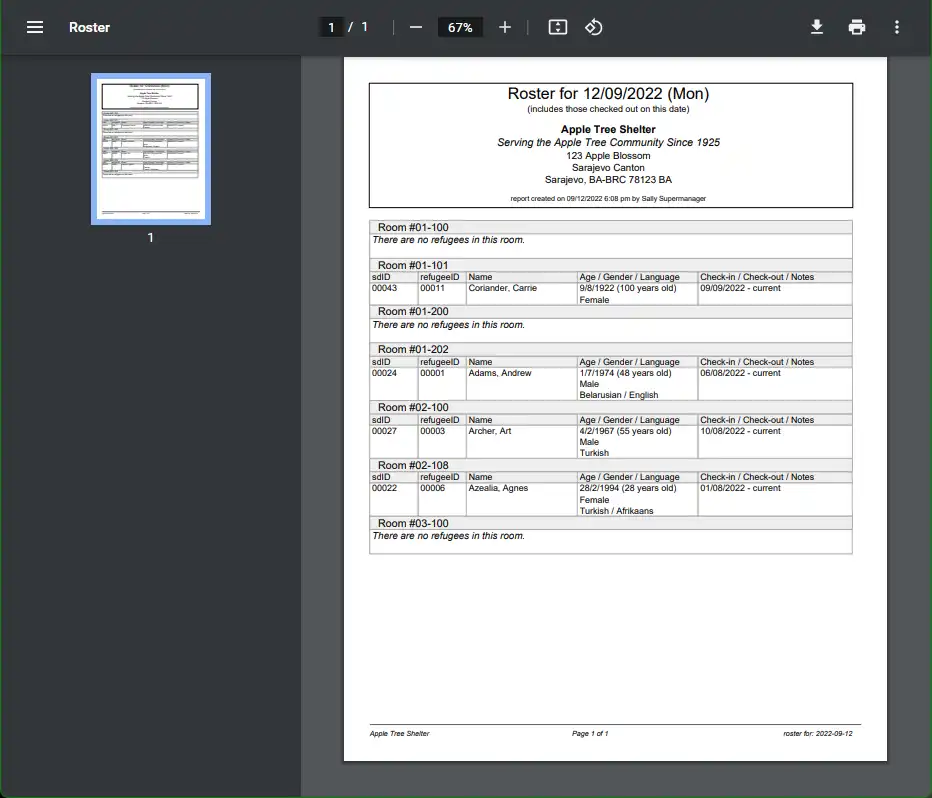 Download web tool or web app Open Source Shelter Manager