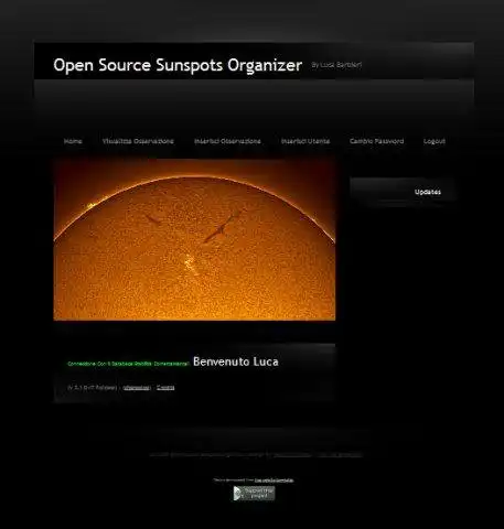 Download web tool or web app Open Source Sunspots Organizer to run in Linux online