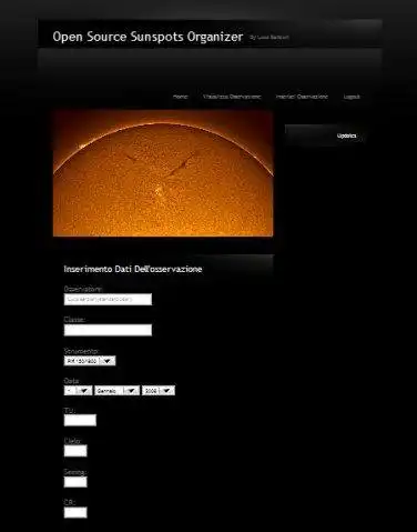 Download web tool or web app Open Source Sunspots Organizer to run in Linux online
