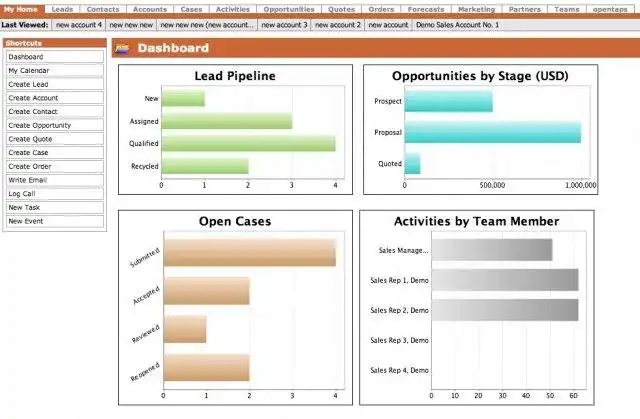 Descargue la herramienta web o la aplicación web opentaps open source ERP+CRM