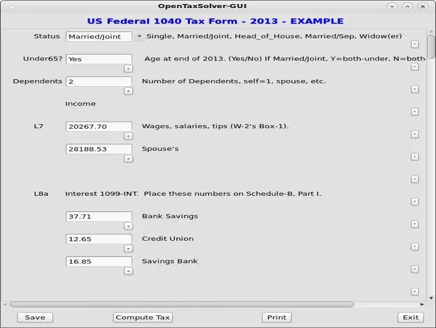 قم بتنزيل أداة الويب أو تطبيق الويب Open Tax Solver