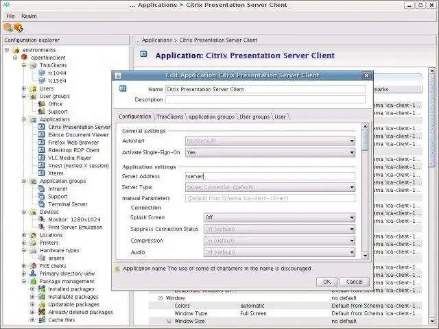 Download web tool or web app openthinclient.org