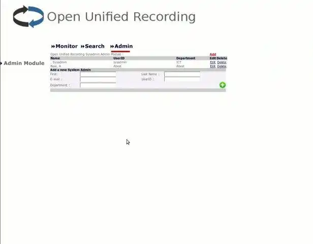 Download web tool or web app Open Unified Recording